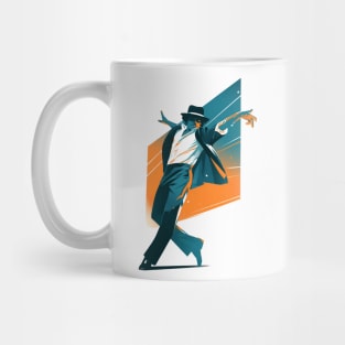 Dancing Icon - Blue and Orange Backdrop - Pop Music Mug